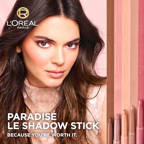 L'Oreal Paris Makeup Le Shadow Stick Eyeshadow, Blendable, Smudge-Resistant, Cream Eyeshadow, Brown Abyss, 0.05 Oz