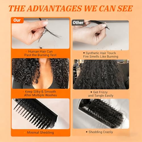 22 24 26 inch Burmese Curly Bundles Human Hair 3C4A Spiral End Quick Water Wave Human Hair Bundles Extensions 3Pcs for Women Natural Black