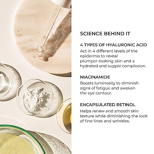 Natura Biss? Inhibit Retinol Eye Lift, Line Minimizing Eye Contour Fluid, Lifts, Smooths & Plumps, 0.5 Oz