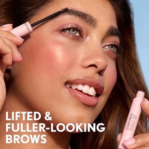Covergirl Clean Fresh Brow Enhancer, 100 Clear, Gel Wax, Flexible Hold, Non-Sticky, Non-Crunchy, All-Day Wear, Vegan Formula, 0.19oz