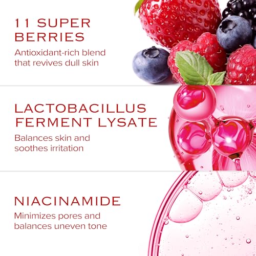 Very Berry Wash Off Pack | Korean Sauna Face Mask | Berry Complex + Fermented Ingredients for Skin Barrier | Instant Glow Up Effect | Whipped Cream Pack for Textured, Dry Skin 3.38 FL OZ