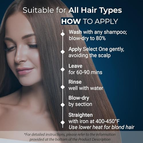Brazilian Keratin Treatment Blowout Complex-PROHALL SELECT ONE 4.05 oz-Formaldehyde Free Keratin Hair Treatment at Home-Queratina Brasile?a Keratina Para Alisar el Pelo Sin Formol-Off White