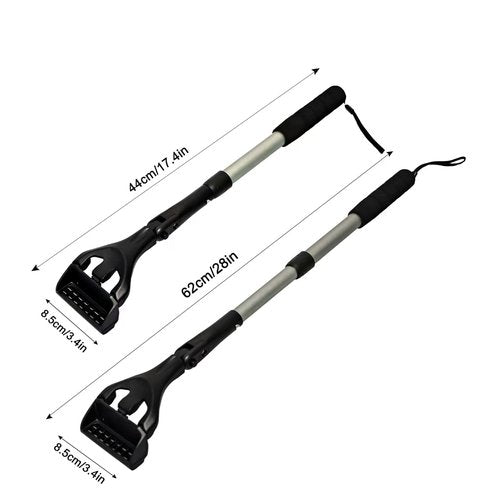 EASACE Back Hair Shaver for Men, DIY Body Grooming, Safety Blade, Extension Handle, Wet & Dry Use