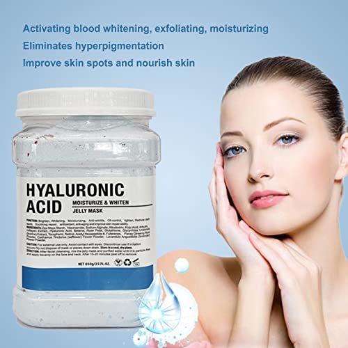 Jelly Mask Powder for Facials Professional Natural Gel Powder jelly Mask Peel Off Face Masks SkinCare, Moisturizing & Hydrating 23 Fl Oz (Hyaluronic Acid)