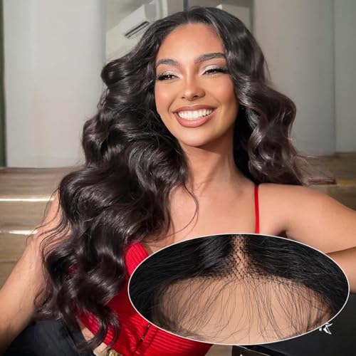 Lace Front Wigs Human Hair Loose Body 13x5x1 Lace Frontal Wigs for Women 26inch 150% Density Glueless Brazilian Body Wave Real Human Hair Wig with Baby Hair Pre Plucked