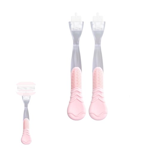 WANYISHUN 2 Pack Replacement Razor Handle Compatible with Venus only (2 Pink)