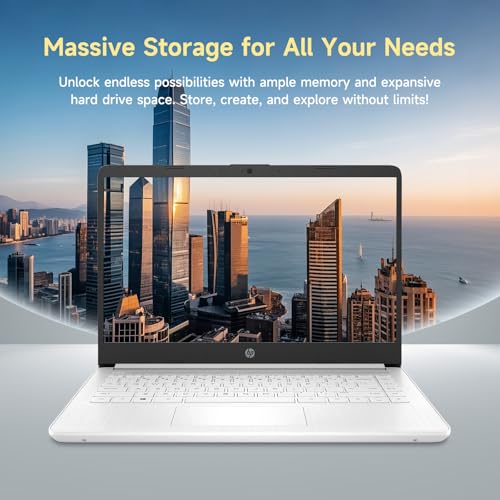 HP 14" Laptop - Intel Quad-Core, 8GB RAM, 192GB Storage