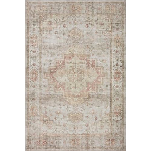 Loloi Heidi Collection HEI-02 Sage/Multi 2'-6" x 9'-6" Runner Rug