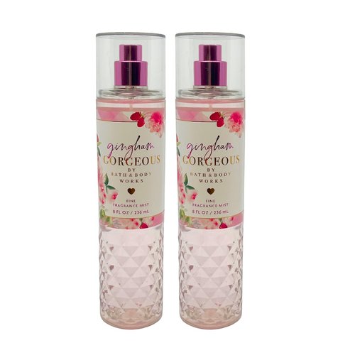 Bath and Body Works GINGHAM GORGEOUS Mist 8 Fluid Ounce (2023 Limited Edition) Pack of 2 Gift Set