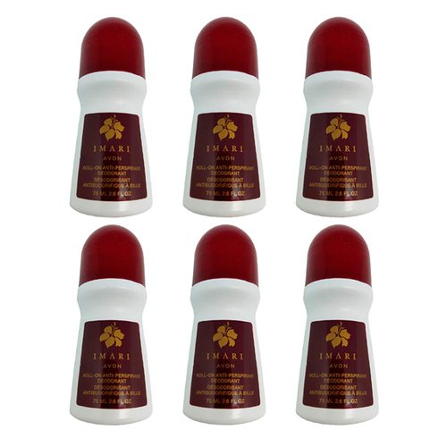 Avon Imari Roll-on Deodorant. Quick Drying, Anti-Staining and Long-lasting Odor Protection. Serene Scent For Women. 2.6 Oz / 75 ml. Pack of 6