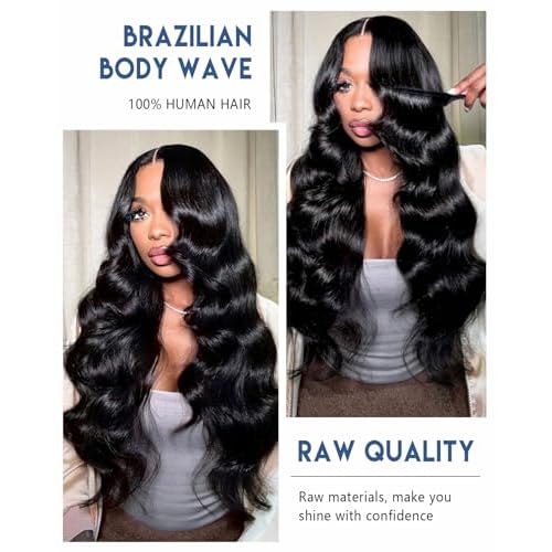 Lucklady 16A Raw Bundles Human Hair Body Wave, 28 Inch Body Wave Bundles Human Hair, Triple Lifespan Virgin Remy hair