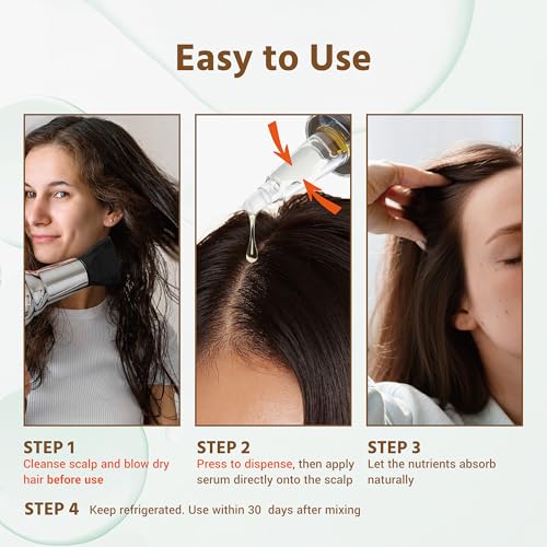 Exosomes for Hair Growth Serum | Clinically Tested Scalp Serum for Hair Thickening, Strengthening, Soothing, Moisturizing & Encouraging Healthier Hair | 1 Set (8ml + 150mg)