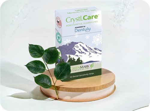 Dentulu CrystLCare Biorestorative - The Fluoride-Free Dental Strip for Instant and Lasting Relief from Dental Sensitivity, containing 14 Strips