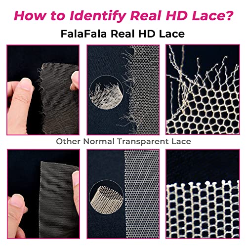 SKINLIKE 5x5 REAL HD Lace Closure Deep Wave Baby Hair Pre Plucked Swiss HD Lace Closures Only Ultra-thin Melted Virgin Human Hair Natural Black Serrated Edge 20 Inch