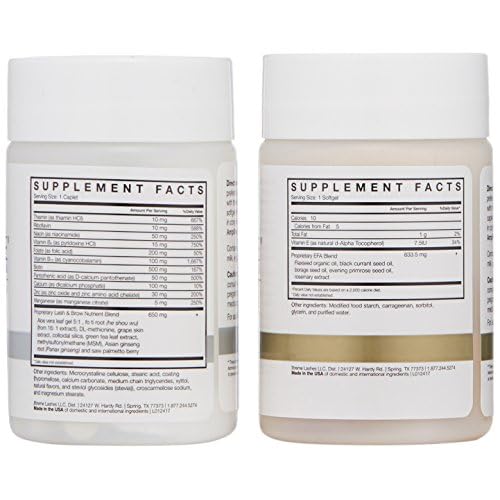 Xtreme Lashes Amplifeye Lash, Brow & Hair Formula Supplements | Contains Vitamins, Minerals, & Botanicals | Pack of 2, 30 Day Supply