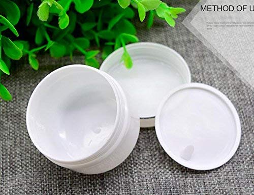 XINGZI 6PCS White 8 Oz (250ml) Cosmetic Jars with Liners and Dome Lids Empty Refillable Face Cream Lip Balm Lotion Bottles Plastic Storage containers for Household Use
