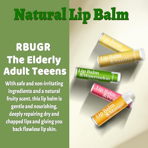 126 Pcs Lip Balm Bulk, 12 Flavored Pack of Lip Balms Pack Natural Moisturising Organic Lip Balm Set for Cracked Lips, Bulk Gifts Stocking Stuffers Party Favors(4.2g/0.15oz)