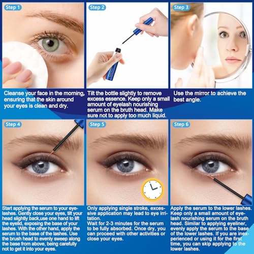 Advanced Eyelash Growth Serum for Lash: Premium Lash Enhancer for Natural Thicker and Longer Lashes ? Booster for Enhanced Eyelash Thickness 3Ml