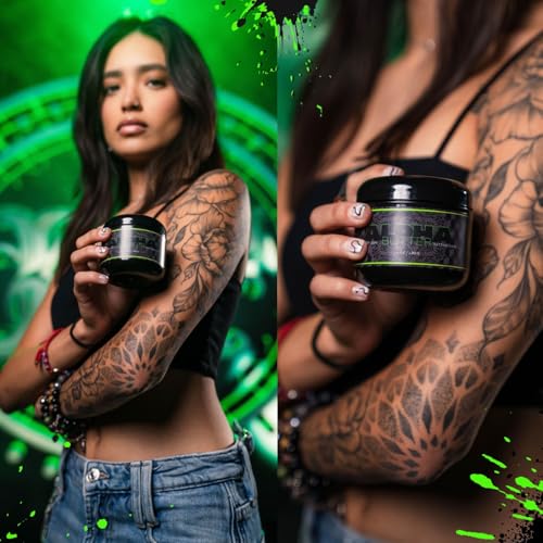Alpha Butter - Premium Tattoo Aftercare Product - Promotes Faster Healing - Renew and Revitalize Your Tattoos (Two 4oz Tubs)