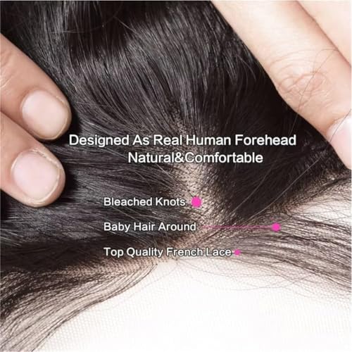 34 Inch 5x5 Lace Closure Wig Human Hair 220% Density Body Wave 5x5 HD Lace Closure Wigs Pre Plucked Lace Closure Wig for Women True to Length Natural Black Color for Any Occasions