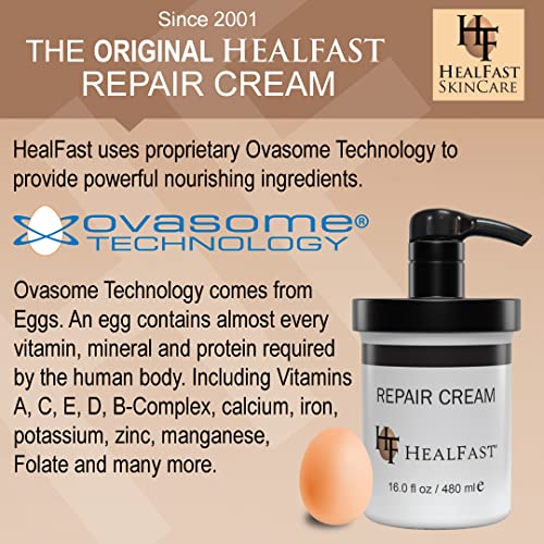 HealFast Sensitive Skin Repair Moisturizing Cream 16 Oz ? For Dry, Itch? Fights Rashes, Dryness, Stretch Marks, Sunburn and Bed Sores ? Herbal and Food Based Ingredients