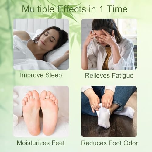 (30 Pads) Deep Cleansing Foot Pads for Better Sleep, Natural Bamboo Foot Patch | Relieve Stress, Improve Sleep and Relaxation