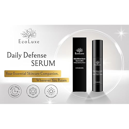 Vitamin C Face Serum ? Daily Defense Brightening & Antioxidant Complex for Anti-Aging, Dark Spots & Smooth, Radiant Skin