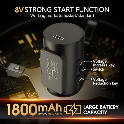 Ambition Vibe Wireless Tattoo Gun - Rotary Tattoo Machine Cartridge Battery Pen with Dual 1800mAh Power LED Digital Display Brushless Motor Tattoo Equipment for Tattoo Artists (4.5mm Stroke Gold)
