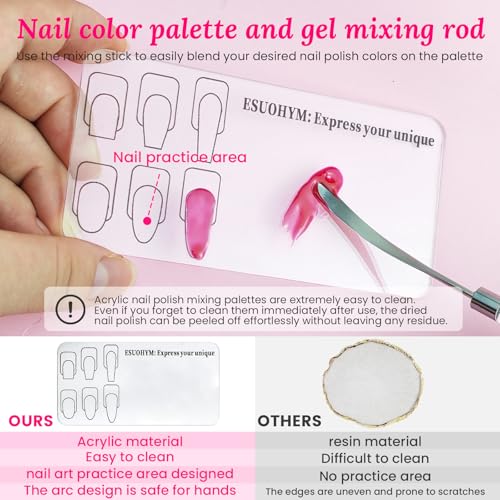 39 PCS Nail Art Brushes Set,Nail Art 3D Sculpting Pen Dotting Tools,Ombre Silicone Brush,Liner Brushes,Acrylic Brushes,Nail Art Palette with Gel Mixing Rod,Nail Design Kit for Home Diy & Salon