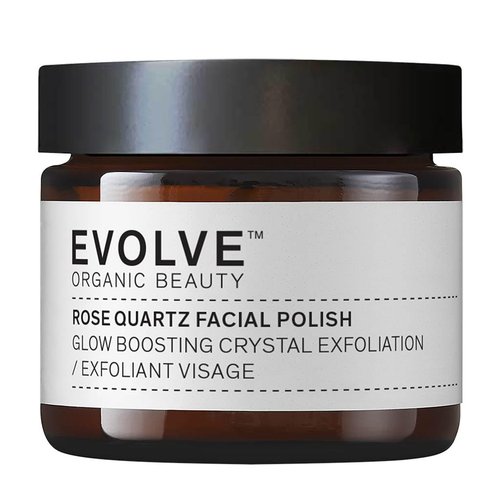 Evolve Organic Beauty - Natural Rose Quartz Facial Polish | Small-Batch, Vegan Clean Beauty (2 oz | 60 mL) Packaging May Vary