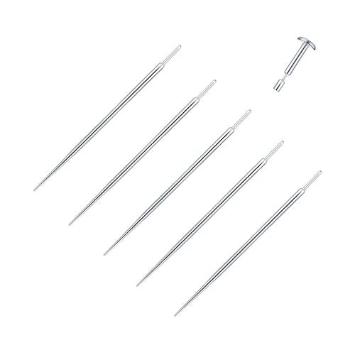 Xpircn Threadless Piercing Taper 20G 18G 16G Stainless Steel Piercing Taper Insertion Pin for Lip Nose Monore Ear Cartilage Tragus Helix Eyebrow Tongue Body Piercing Stretching Kit Assistant Tools,