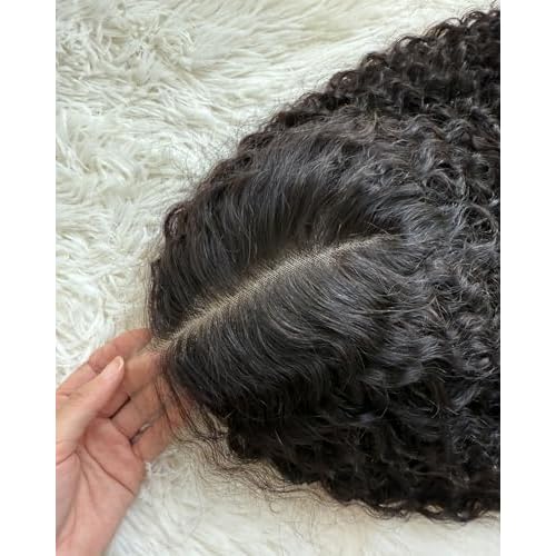 Lemoda 13x6 Full Lace Frontal Wig 180% Density Burmese Curly Wig Human Hair 13x6 HD Transparent Lace Frontal Wigs Pre Plucked 15A Burmese Virgin Human Hair Wigs for Women 22 Inch