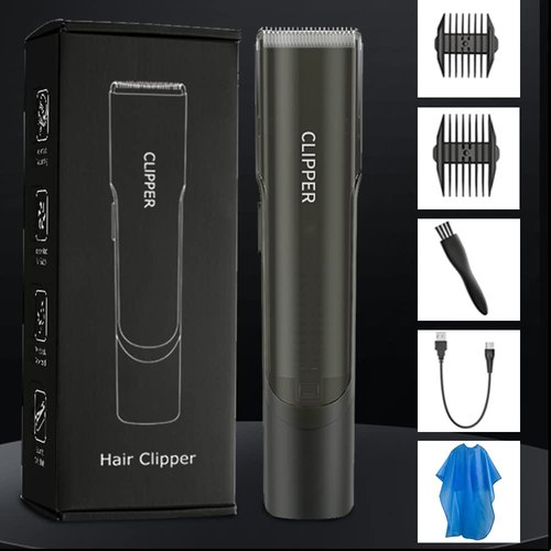 Favrison Hair Clippers for Men, Automatic Vacuum Professional Cordless Hair Clippers, Waterproof & USB Rechargeable Hair Cutting Kit Hair Trimmer with Magnetic Storage Bin