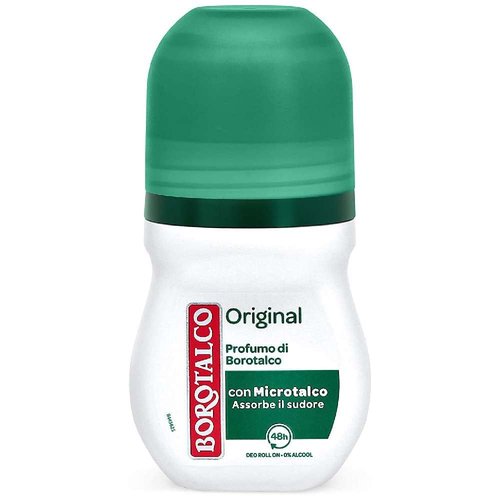 6x BOROTALCO ROBERTS Original Talc Scent Deodorant Deo Roll-on 50ml 0% Alcohol!
