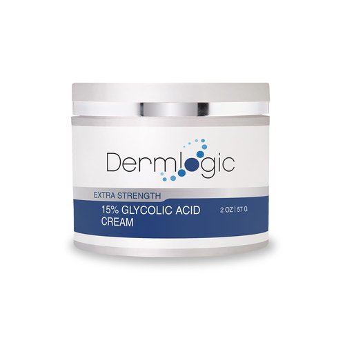 Glycolic Cream 15% - Natural Anti Aging Exfoliator to Smooth Away Fine Lines & Wrinkles & Improve a Dull Looking Complexion. Includes A.H.A & Green Tea Moisturizer for Face & Body.