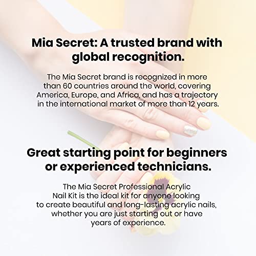 Mia Secret Professional Academic Nail Kit for Acrylic, Formagel,Gelux & Dip Gel Set For Beginners - Students (Kit-A08)