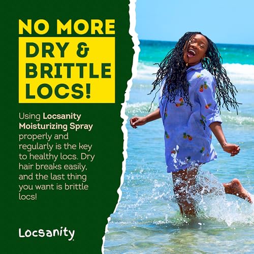 Locsanity Rosewater and Peppermint Daily Moisturizing Spray ? Jumbo Size Hydrating Dreadlock Spray to Nourish the Scalp and Protect Hair From Oil and Buildup (32oz)