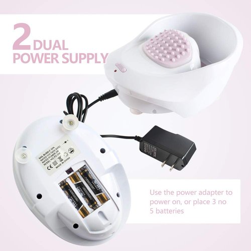 liddy art Electric Massage Nail Soaking Bowl, Manicure Hand Bowl Vibration Spa Massage Soak Soothing Relaxing Manicure Machine Soften Cuticles