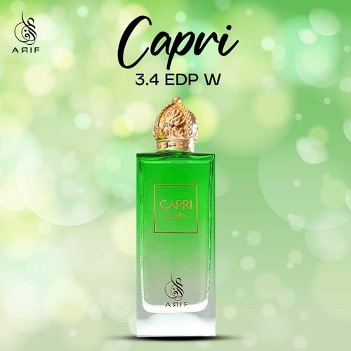 ARIF Capri Perfumes – Fresh Aromatic Perfume for Women – Litchi, Jasmine, Turkish Rose, and Petalia – Long-Lasting Fragrance with Cedar and Incense – Eau de Parfum – 3.4 oz