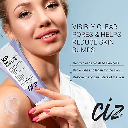 KP Bump Eraser Body Scrub: Exfoliating Keratosis Pilaris, Strawberry Skin Treatment - Smooths Rough, Bumpy, Dry Skin on Arms, Legs, Buttocks - KP Scrub Wash Helps Reduce Ingrown Hair Bumps