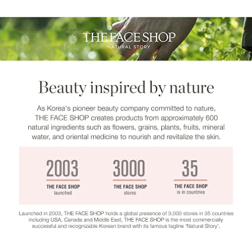 The Face Shop Oil-Free Liquid Eye Makeup Remover, Natural Rice Water Lipstick, Waterproof Mascara & Eyeliner Removal - 120 mL / 4 Oz, K-Beauty