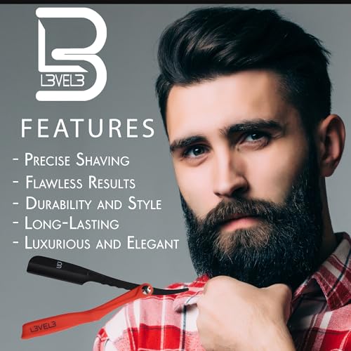 Level 3 Milly Razor - Fast and East to Assemble - Excellent Grip and Control - Straight Razor Holder- Level Three Holder