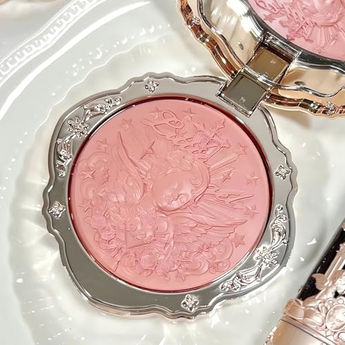 Flower Knows Little Angel Cream Blush,Buildable & Blendable Makeup Blush for cheeks,Soft & Long-lasting,Dusty Mauve Rose Flush for All Skin Tones(04 Rose Ashes,6g)