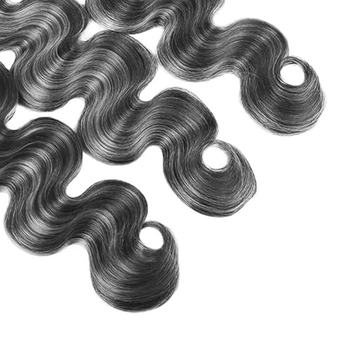 Highlight Grey Human Hair Bundles Body Wave 12 14 16 Inch P1B/Grey Bundles Human Hair 3 Bundle 300g Total Unprocessed Brazilian Virgin Hair for Black Women