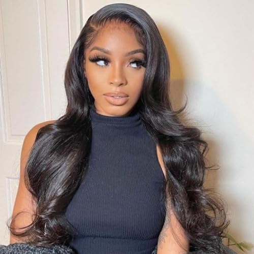 Wiggins Wig 13x6 Body Wave Lace Front Wigs Human Hair Pre Plucked Glueless 13x6 Lace Front Wigs Human Hair Pre Bleached Knots Deep Parting Wig For Black Women 16 Inch