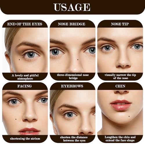 Lacrimal Nevus Pen - Magical Spot Creation, Waterproof, Small Round Head, Natural Brown