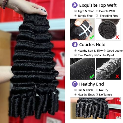 Lemoda Burmese Loose Deep Wave Curly Virgin Human Hair Bundles 20 20 20 Inch Loose Deep Wave Curly 100% Unprocessed Raw Human Hair Extensions Top Qanlity Hair Weave 3 Bundles Natural Black