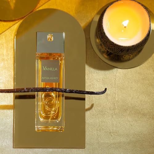 Alyssa Ashley Vanilla - Vanilla Perfume for Women with Caramel and Musk - Elegant Perfumes for Women - Vanilla Fragrances for Romatic Moments - 3.4 oz