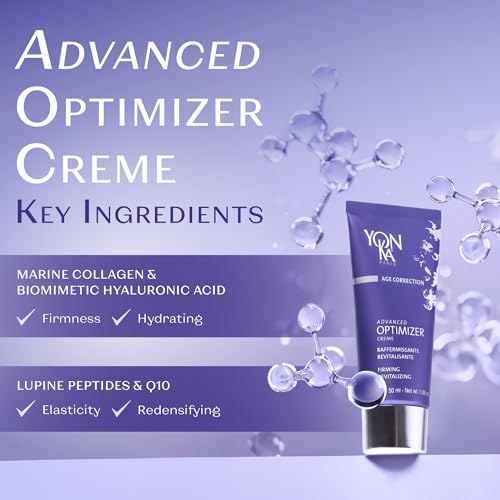 Yonka Advanced Optimizer Creme | Anti-Aging Face Cream to Firm and Tighten Skin | Moisturizer with Hyaluronic Acid | Clinically Proven to Lift Skin | Paraben-Free | 1.69 oz