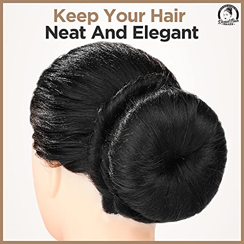 Teenitor Hair Donut, Hair Bun Maker, Black£¨Extra-large, Large, Medium and Small£©